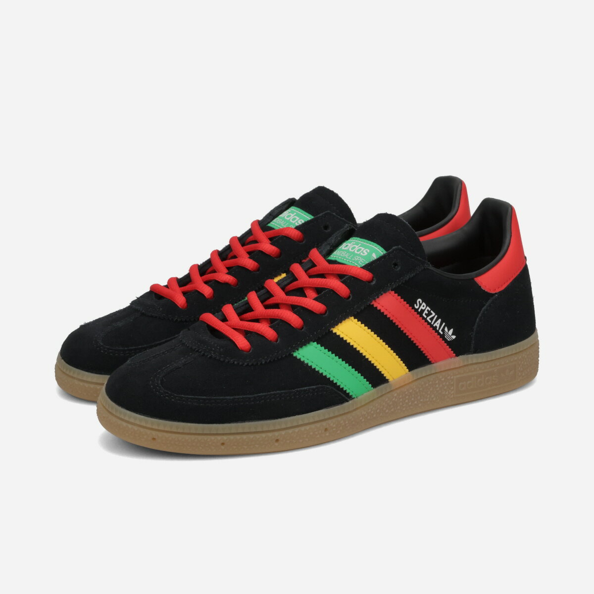 adidas HANDBALL SPEZIAL × BOB MARLEY アディダス ハンドボール スペツィアル × ボブ・マーリー メンズ レディース スニーカー ローカット CORE BLACK/PURE RUBY/BOLD GOLD ブラック HQ9437
