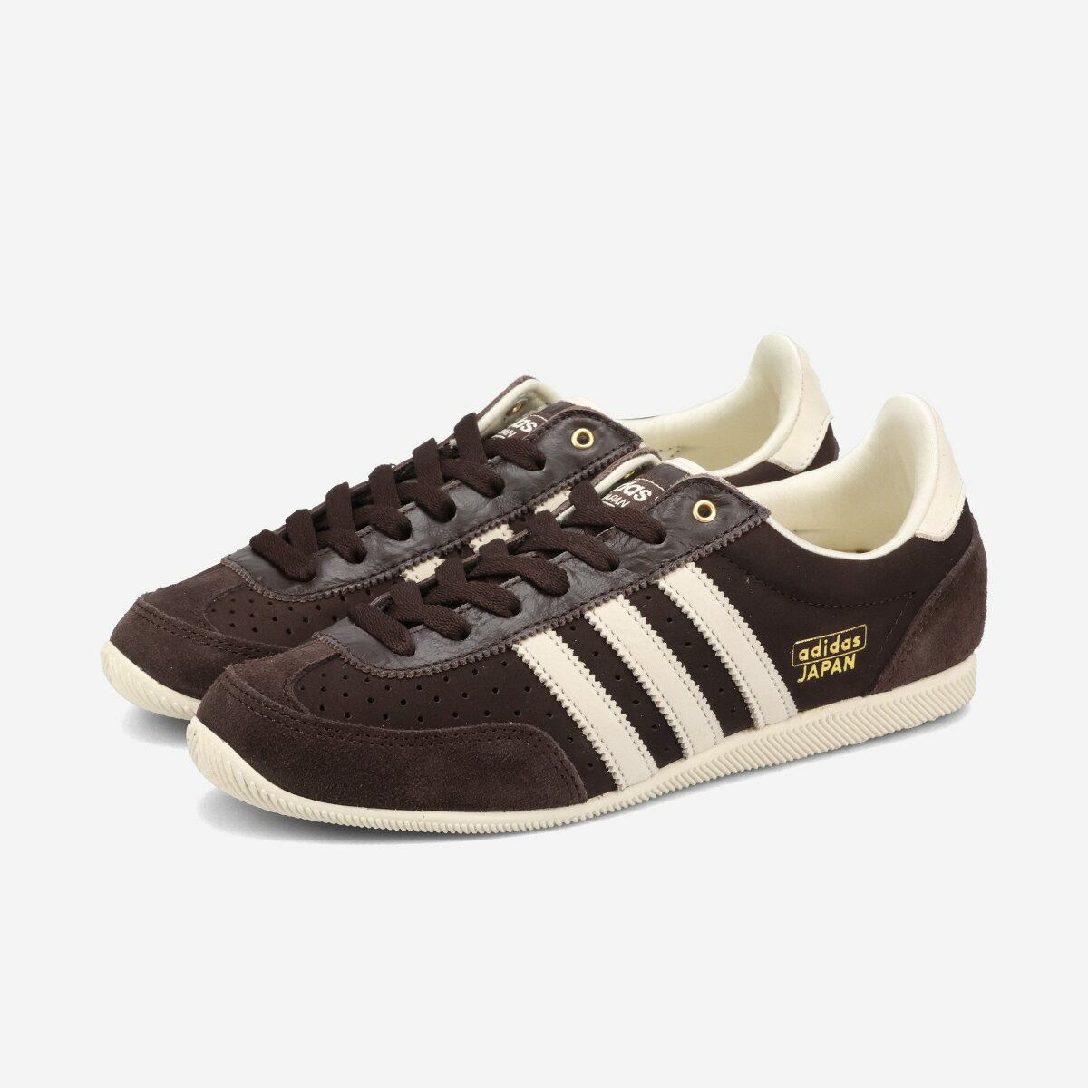 乐天商城 - adidas JAPAN アディダス ジャパン レディース スニーカー ローカット AURORA COFFEE/CREAM WHITE/GOLD METALLIC ブラウン IH1613