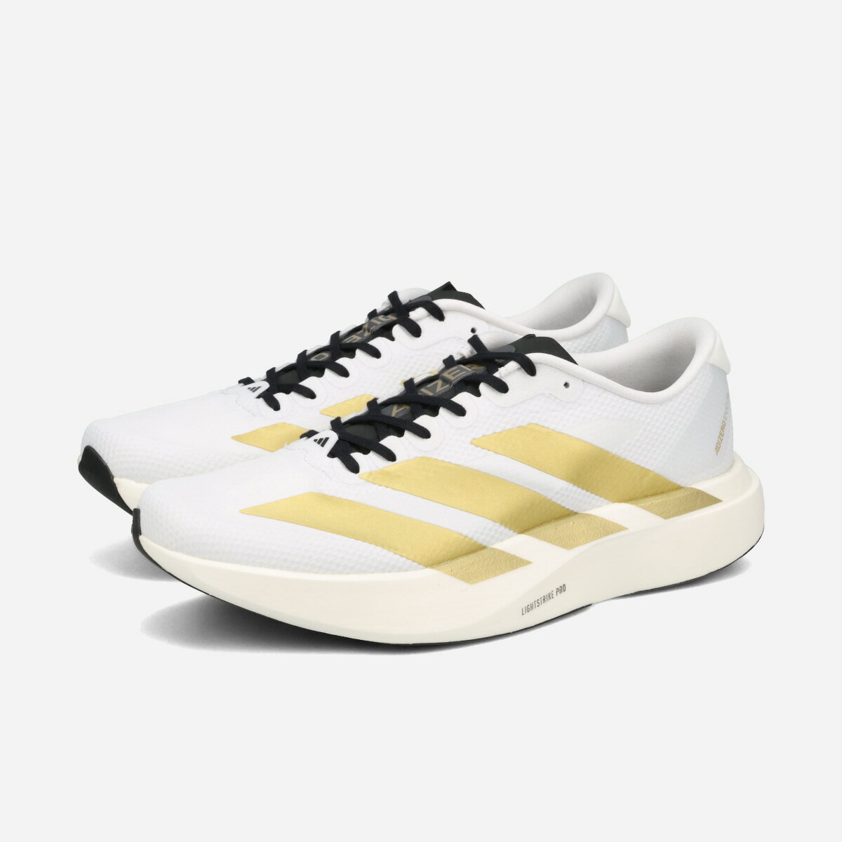 adidas ADIZERO EVO SL WOVEN M アディダス アディゼロ エヴォ SL ウーブン メンズ スニーカー ローカット FTWR WHITE/MATTE GOLD/CORE BLACK ホワイト JQ4441