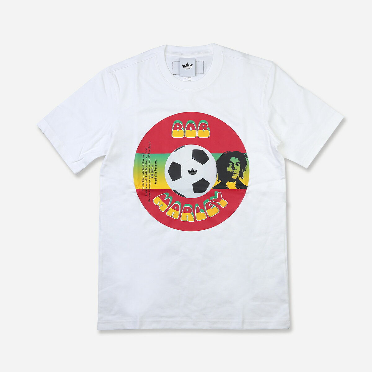 adidas T-SHIRT × BOB MARLEY アディダス Tシャツ × ボブ・マーリー メンズ レディース 半袖Tシャツ WHITE ホワイト KD2419