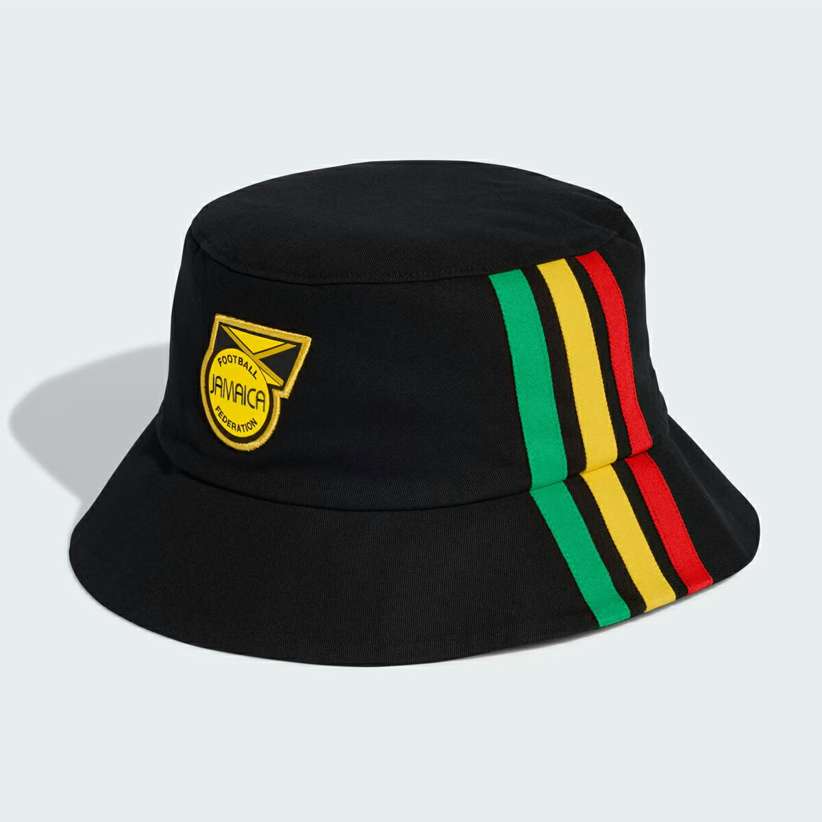 adidas JAMAICA NATIONAL TEAM BUCKET HAT × BOB MARLEY アディダス ジャマイカ代表 バケット ハット × ボブ・マーリー メンズ レディース 帽子 BLACK/BOLD GOLD ブラック KD8447