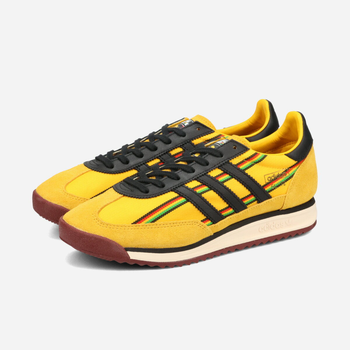 乐天商城 - adidas SL 72 RS × BOB MARLEY アディダス SL 72 RS × ボブ・マーリー メンズ スニーカー ローカット SUPPLIER COLOUR/SUPPLIER COLOUR/SUPPLIER COLOUR イエロー KI8575