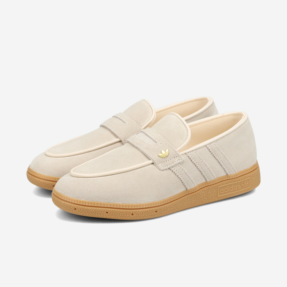 adidas HANDBALL SPEZIAL LOAFER W アディダス ハンドボール スペツィアル ローファー メンズ レディース スニーカー ローカット WONDER WHITE/WONDER WHITE/GUM ベージュ KJ0640