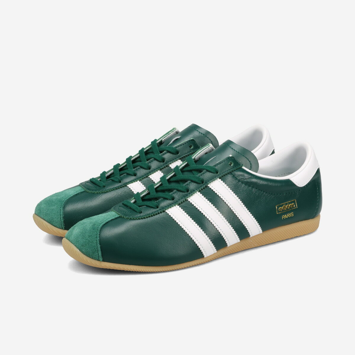 乐天商城 - 【30%OFF】 adidas PARIS アディダス パリ メンズ レディース スニーカー ローカット COLLEGIATE GREEN/CLOUD WHITE/GUM グリーン KJ1008