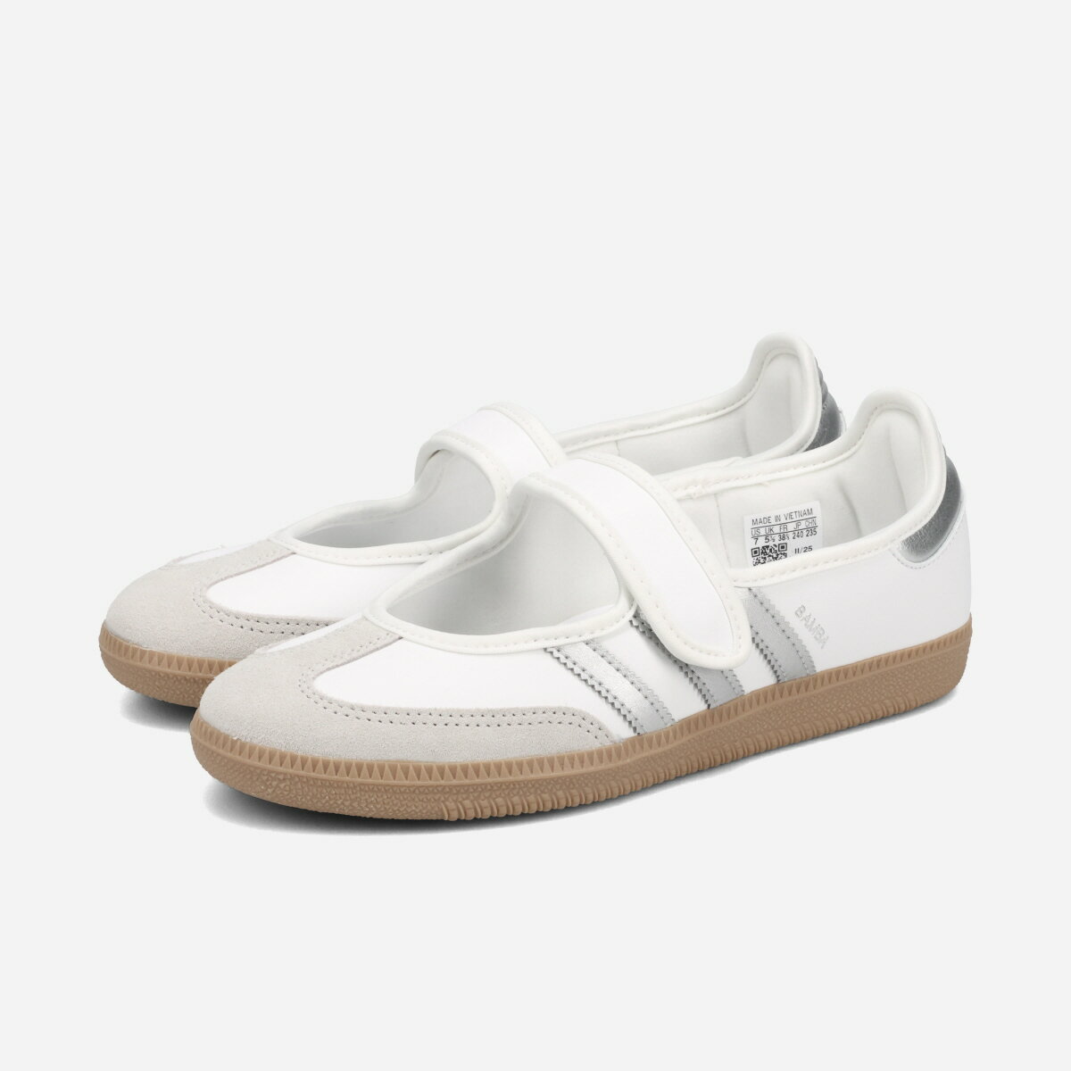 adidas SAMBA JANE アディダス サンバ ジェーン レディース スニーカー ローカット FTWR WHITE/SILVER METALLIC/GUM ホワイト KJ3785