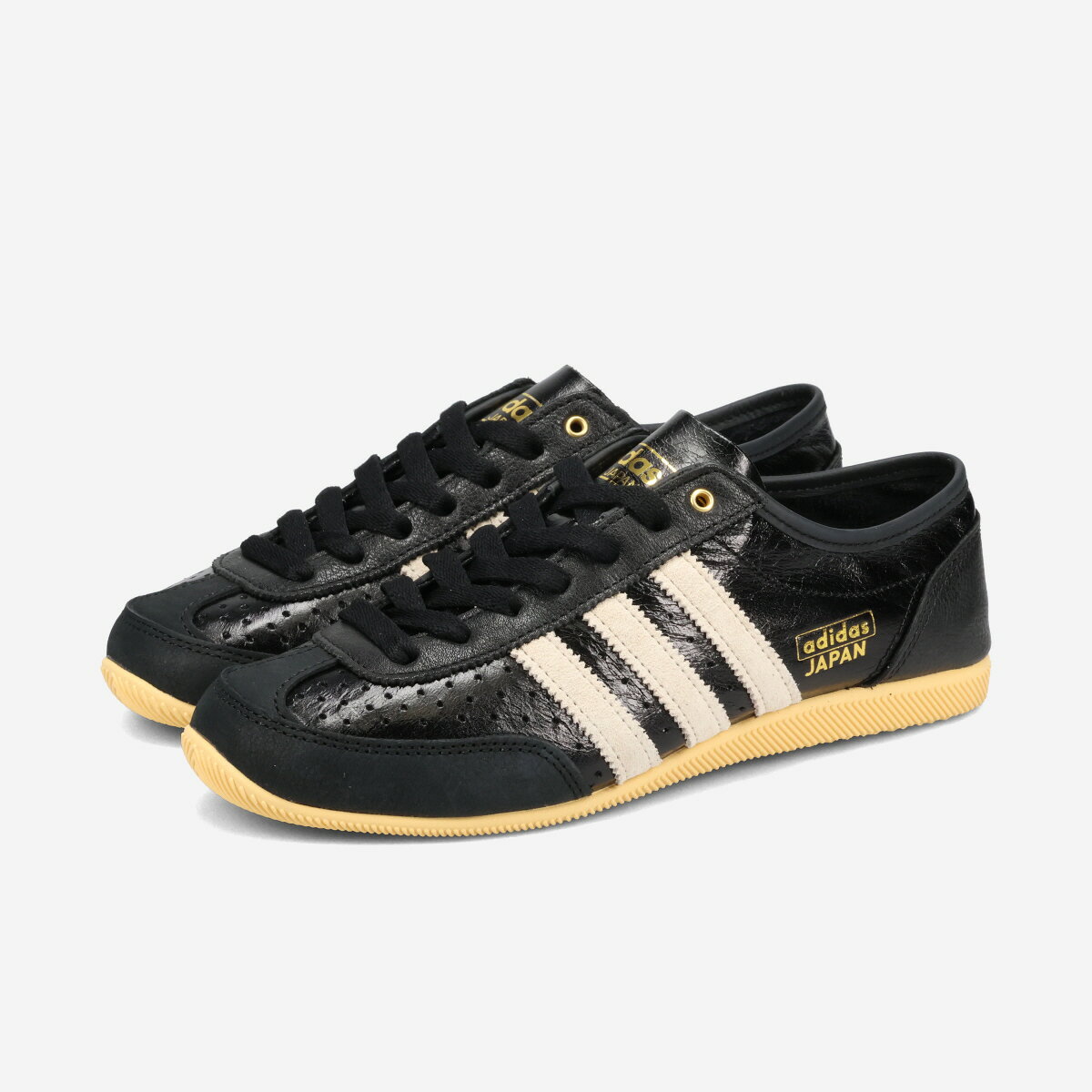 adidas JAPAN DECON アディダス ジャパン デコン レディース スニーカー ローカット CORE BLACK/CREAM WHITE/ORANGE TINT ブラック KJ6212
