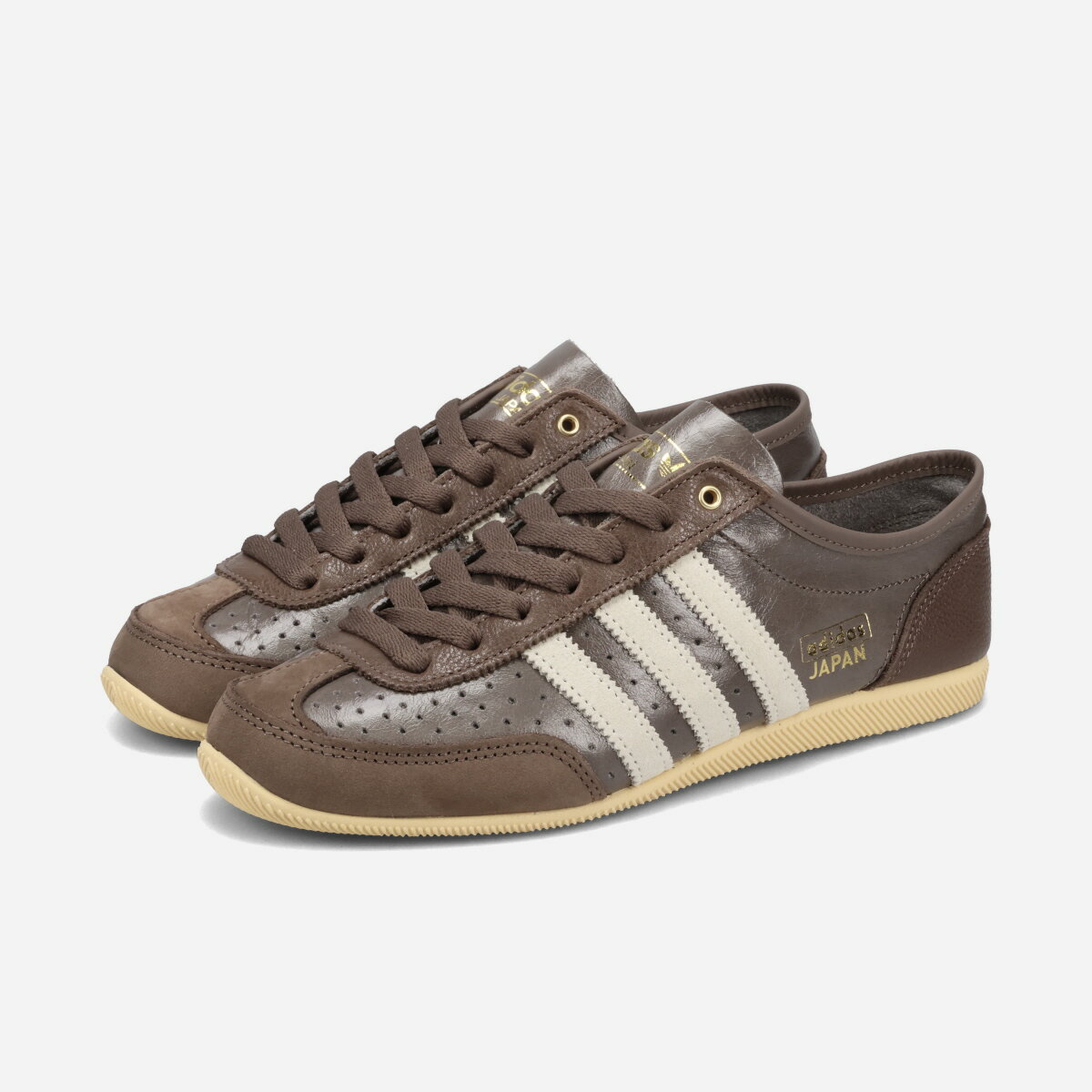 adidas JAPAN DECON アディダス ジャパン デコン レディース スニーカー ローカット EARTH STRATA/CREAM WHITE/ORANGE TINT ブラウン KJ6215