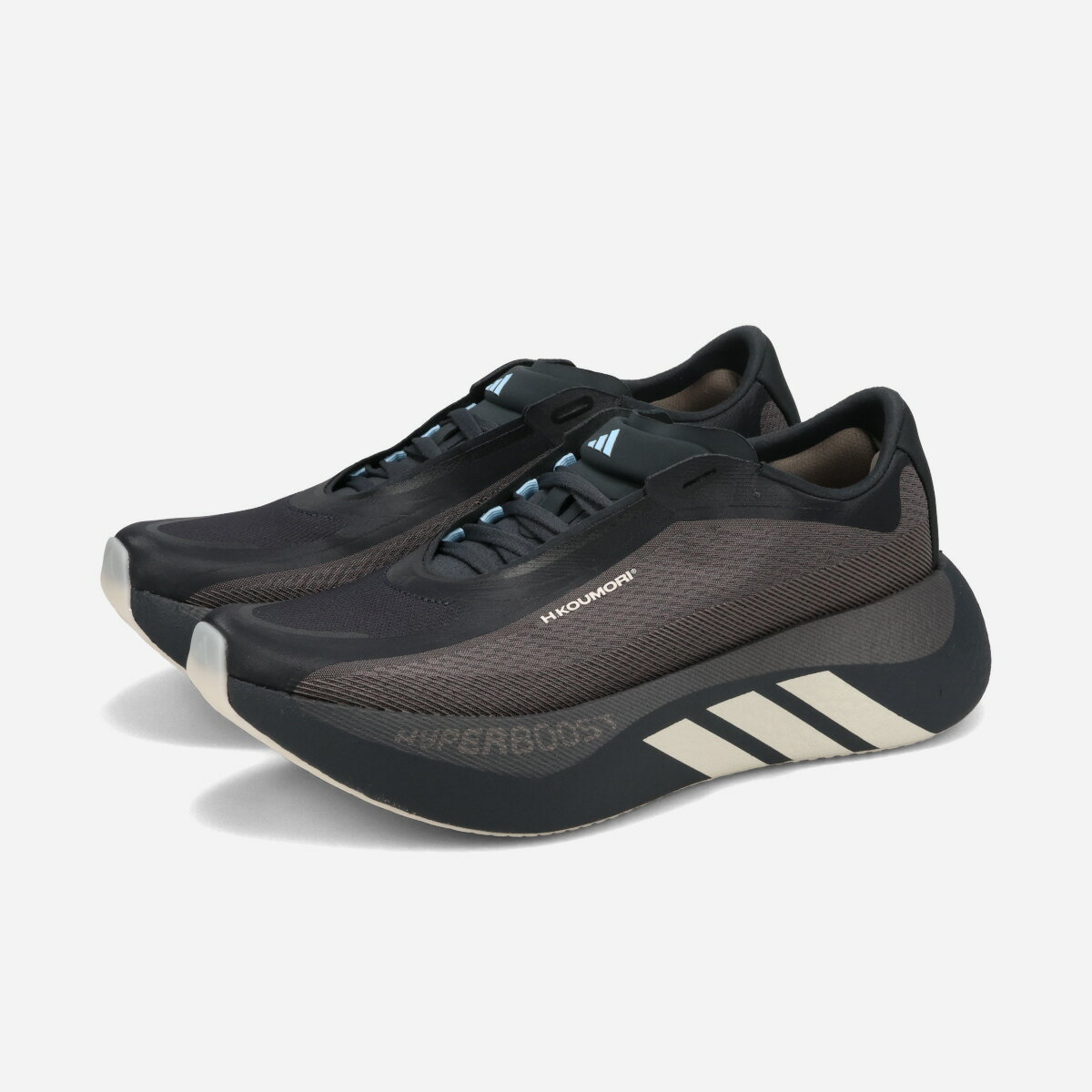 adidas HYPERBOOST EDGE W アディダス ハイパーブースト エッジ レディース スニーカー ローカット CHARCOAL/NIGHT GREY/ALUMINA ブラック KH5379