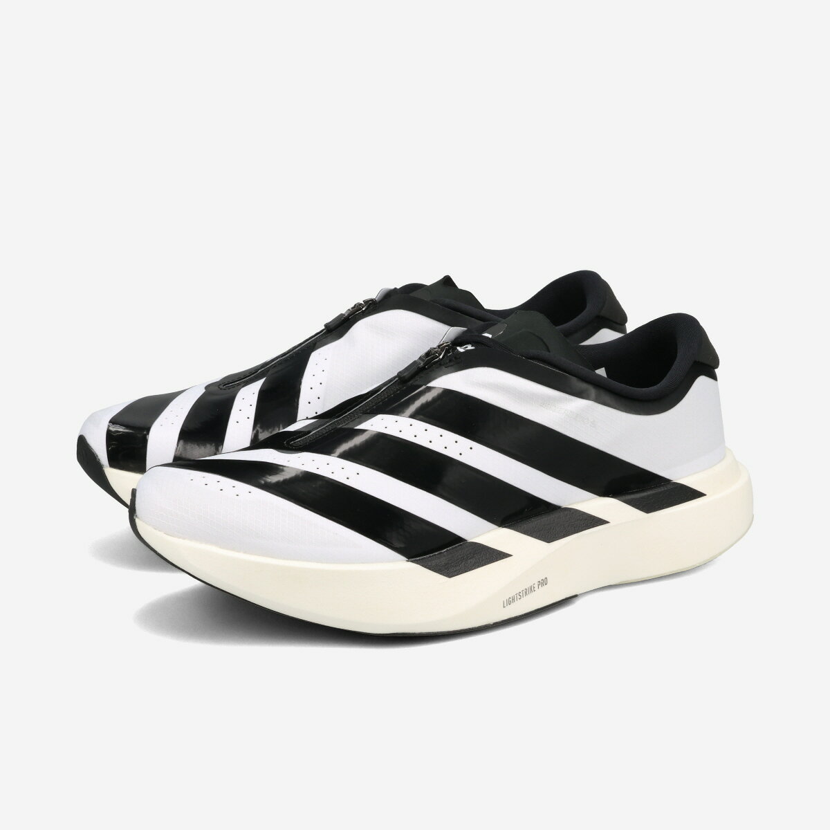 adidas ADIZERO EVO SL ZIP-UP M アディダス アディゼロ エボ SL ジップアップ メンズ レディース スニーカー ローカット FTWR WHITE/CORE BLACK/SILVER METALLIC ホワイト KH9623