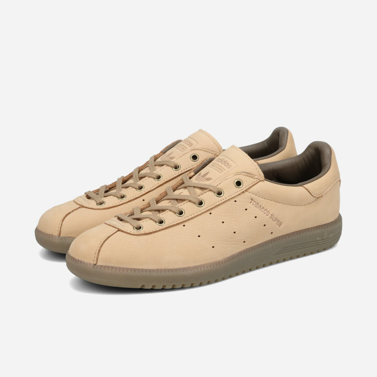 乐天商城 - adidas TOBACCO SUPER アディダス タバコ スーパー メンズ レディース スニーカー ローカット WARM SANDSTONE/KHAKI/CARGO BROWN ベージュ KJ4589