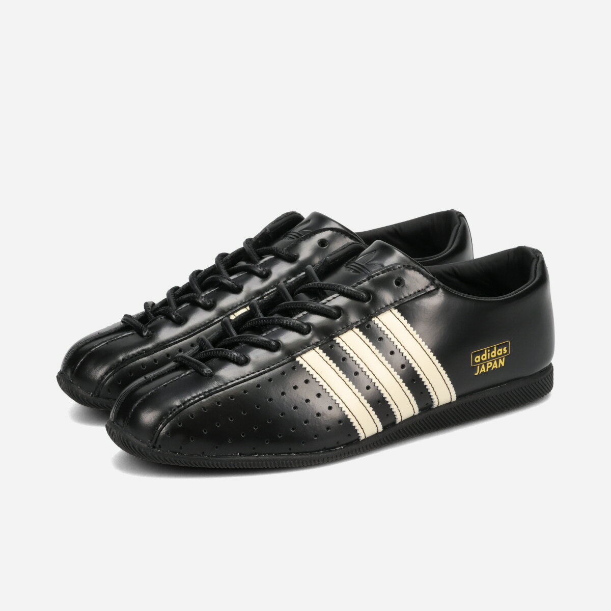 Rakuten - 【6月1日(月)発売】 adidas JAPAN LUX W アディダス ジャパン ラックス メンズ レディース スニーカー ローカット CORE BLACK/CREAM WHITE/GOLD METALLIC ブラック KJ5160