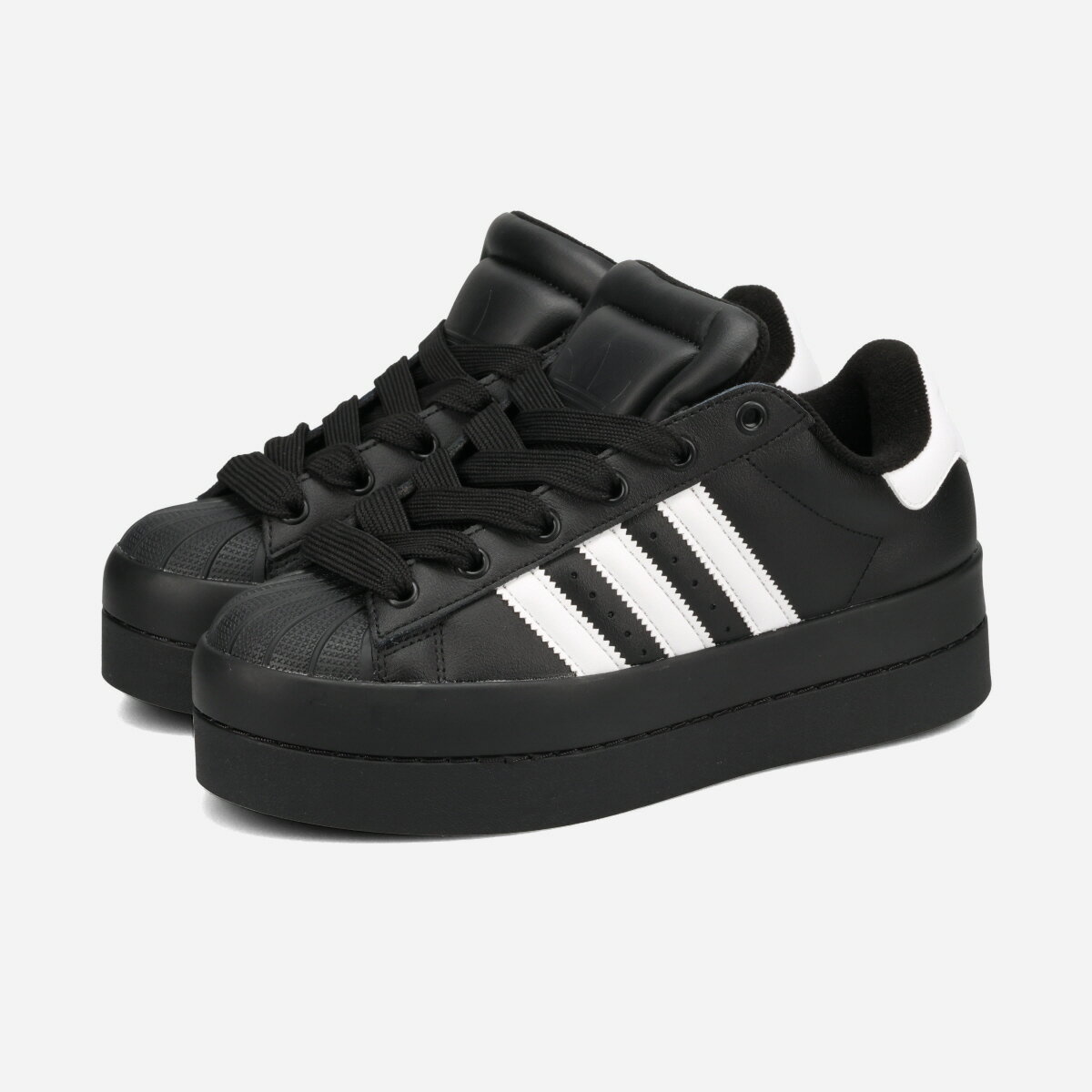 Rakuten - adidas SUPERSTAR STACK W アディダス スーパースター スタック メンズ レディース スニーカー ローカット CORE BLACK/FTWR WHITE/CORE BLACK ブラック KK2591