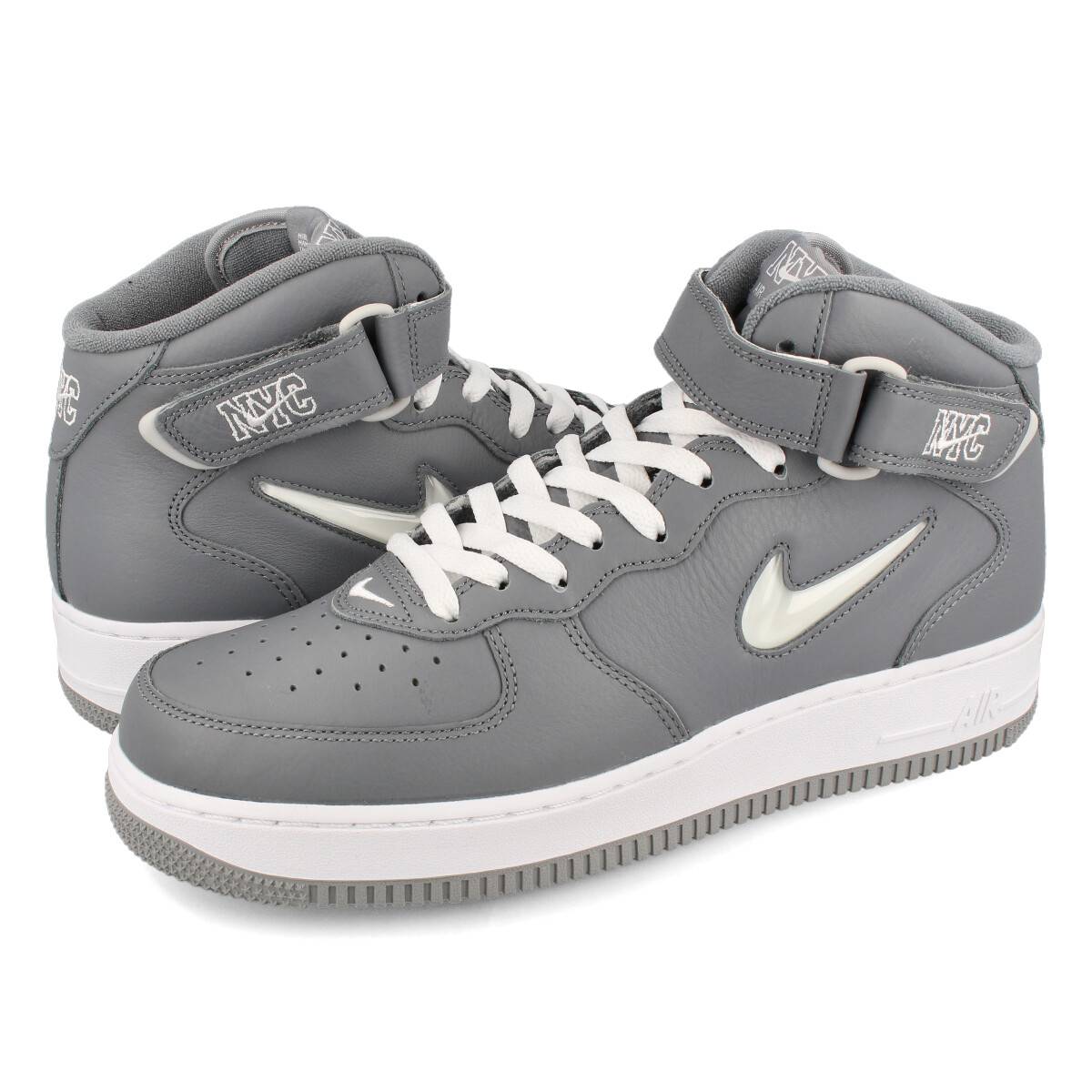 15時迄のご注文で即日発送可 NIKE AIR FORCE 1 MID QS 【NYC】 ナイキ エア フォース 1 ミッド QS COOL GREY/WHITE/METALLIC SILVER dh5622-001