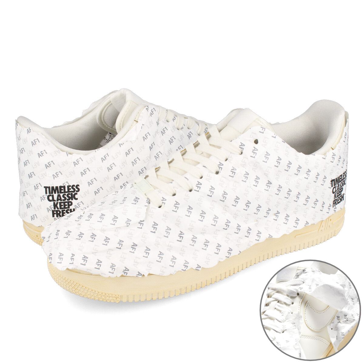 楽天SELECT SHOP LOWTEX15時迄のご注文で即日発送可 NIKE AIR FORCE 1 '07 LV8 ナイキ エア フォース 1 '07 LV8 【KEEP ‘EM FRESH】 WHITE/SAIL/PALE IVORY/VAST GREY dj4630-100