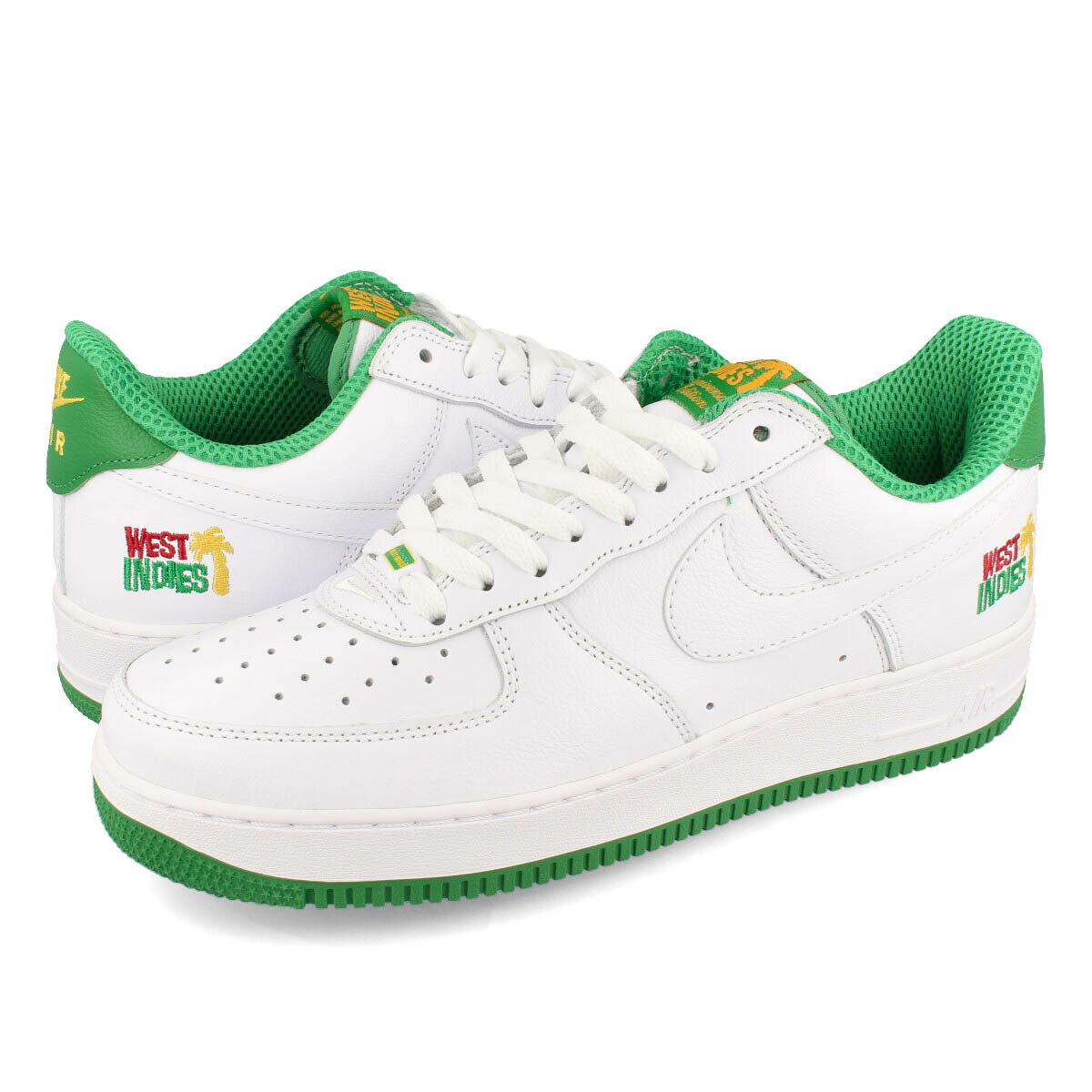 15時迄のご注文で即日発送可 NIKE AIR FORCE 1 LOW RETRO QS 【WEST INDIES】 ナイキ エア フォース 1 ロー レトロ QS ウェスト インディーズ WHITE/WHITE/CLASSIC GREEN DX1156-100