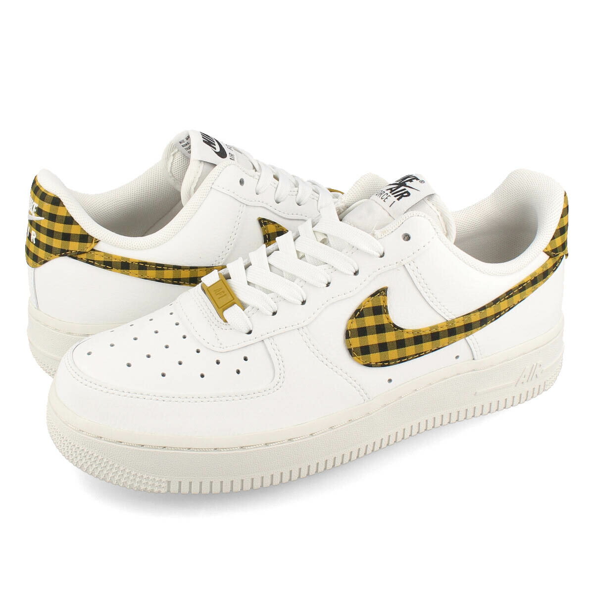 15時迄のご注文で即日発送可 NIKE WMNS AIR FORCE 1 '07 ESSENTIALS 【GINGHAM PLAID】 ナイキ ウィメンズ エアフォース 1 07 エッセンシャル レディース スニーカー ローカット SUMMIT WHITE/BRONZINE/BLACK ホワイト DZ2784-102