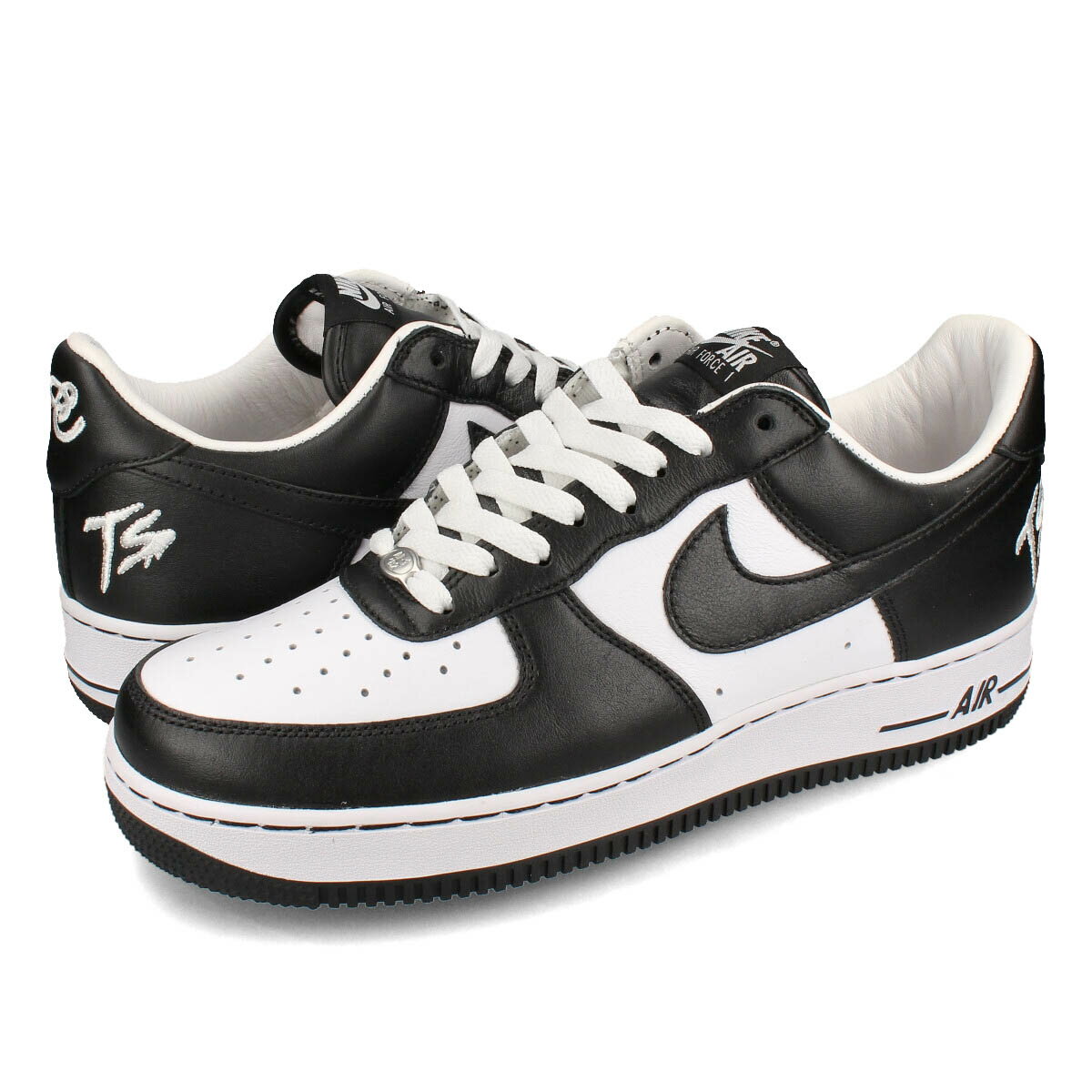 15時迄のご注文で即日発送可 NIKE AIR FORCE 1 LOW QS TS  ナイキ エア フォース 1 ロー レトロ QS TS メンズ スニーカー ローカット WHITE/BLACK/WHITE ブラック fj5756-100