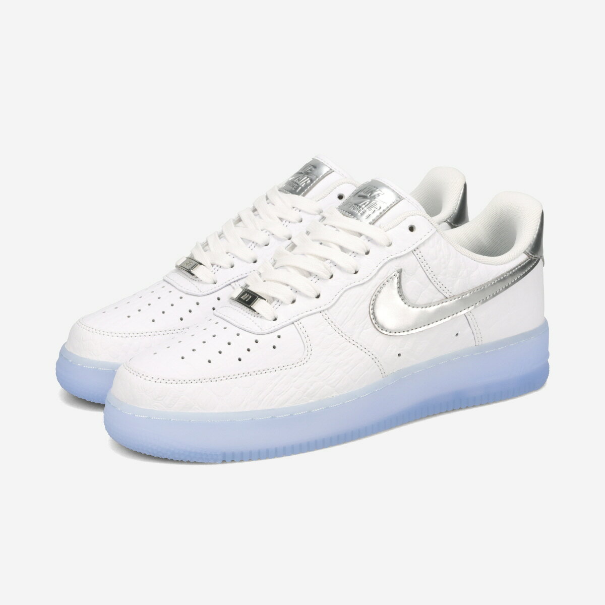 NIKE AIR FORCE 1 '07 -WHITE CROC- ナイキ エア フォース 1 '07 -ホワイト クロコ- メンズ スニーカー ローカット WHITE/BLUE TINT/PURE PLATINUM/CHROME ホワイト IR1981-100