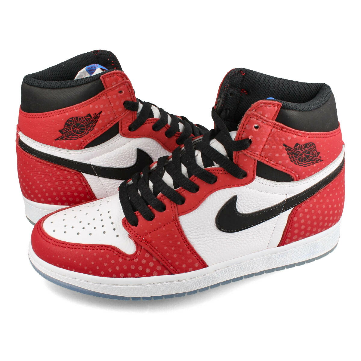 15時迄のご注文で即日発送可 NIKE AIR JORDAN 1 RETRO HIGH OG 【ORIGIN STORY】【SPIDERMAN】 ナイキ エア ジョーダン 1 レトロ ハイ OG GYM RED/WHITE/PHOTO BLUE/BLACK