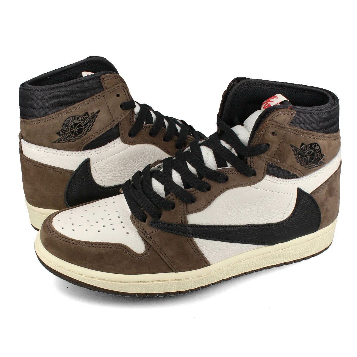 15時迄のご注文で即日発送可 NIKE AIR JORDAN 1 RETRO HIGH 【TRAVIS SCOTT】 ナイキ エア ジョーダン 1 レトロ ハイ SAIL/BLACK/DARK MOCHA cd4487-100