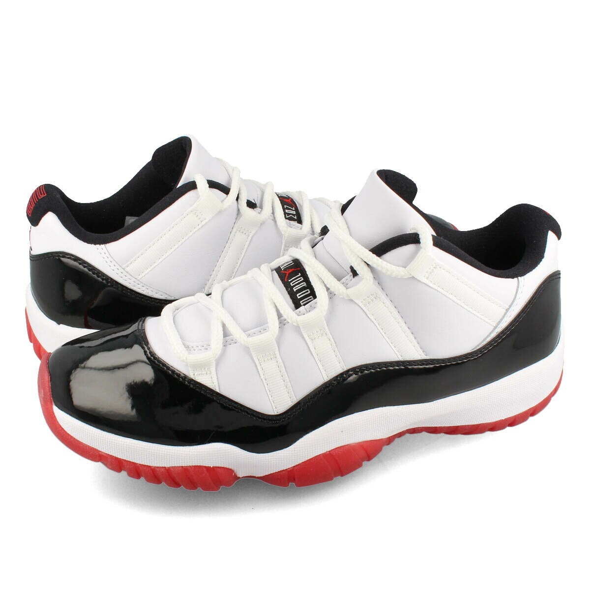 15時迄のご注文で即日発送可 NIKE AIR JORDAN 11 RETRO LOW ナイキ エア ジョーダン 11 レトロ ロー WHITE/UNIVERSITY RED/BLACK av2187-160