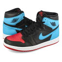 15時迄のご注文で即日発送可 NIKE WMNS AIR JORDAN 1 HIGH OG 【UNC TO CHICAGO】 ナイキ ウィメンズ エア ジョーダン 1 ハイ OG BLACK/DK POWDER BLUE/GYM RED cd0461-046