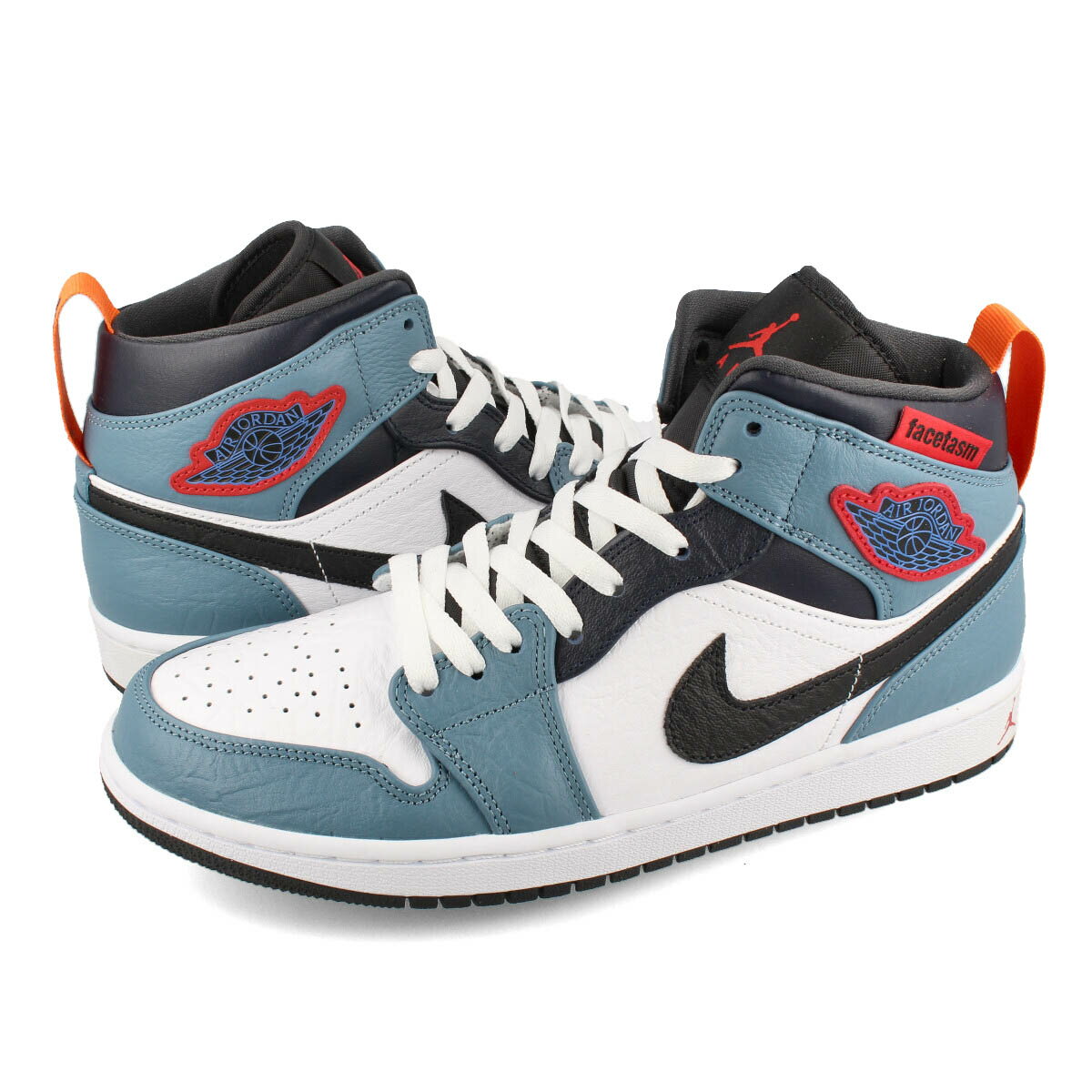 15時迄のご注文で即日発送可 NIKE AIR JORDAN 1 MID SE FRLS APLA  ナイキ エア ジョーダン 1 ミッド SE フィアレス WHITE/BLACK/CELETIAL TEAL cu2802-100