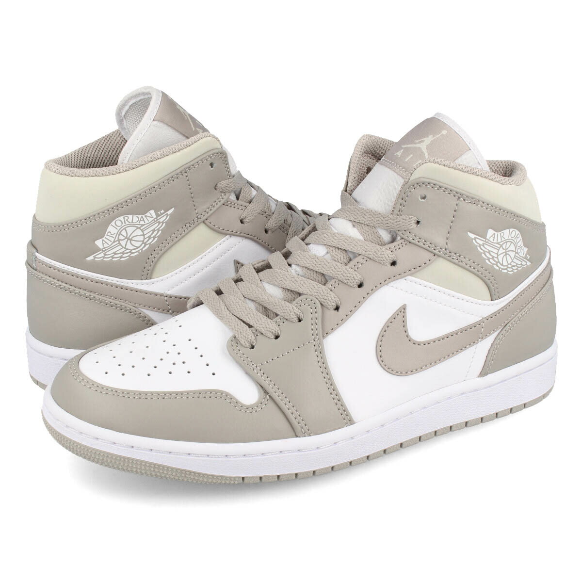 15時までのご注文で即日発送 NIKE AIR JORDAN 1 MID ナイキ エア ジョーダン 1 ミッド COLLEGE GREY/LIGHT BONE/WHITE 554724-082