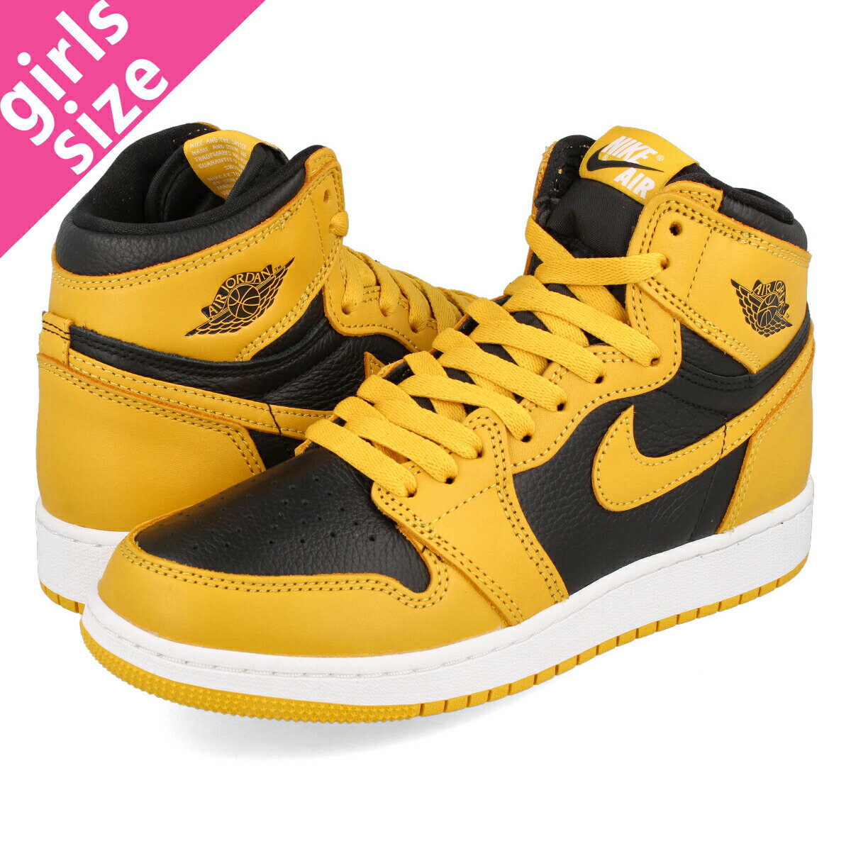 15時迄のご注文で即日発送可 NIKE AIR JORDAN 1 RETRO HIGH OG GS ナイキ エア ジョーダン 1 レトロ ハイ OG GS POLLEN/BLACK/WHITE 575441-701