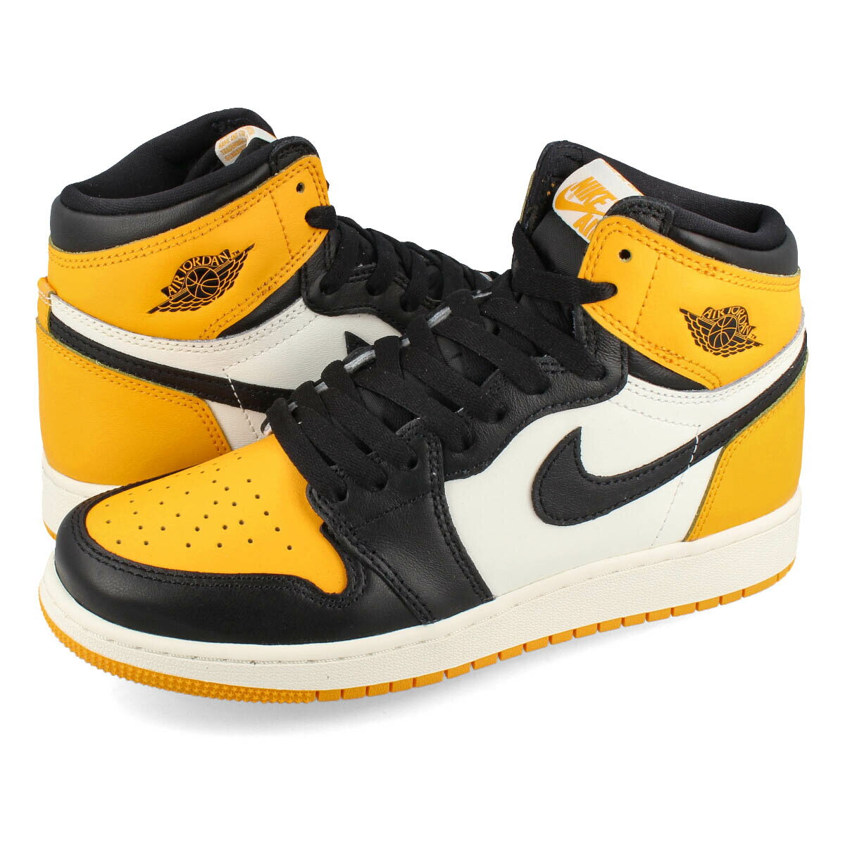 15Τʸ¨ȯ NIKE AIR JORDAN 1 RETRO HIGH OG GS YELLOW TOE ʥ  硼 1 ȥ ϥ OG GS BLACK/TAXI/WHITE 575441-711