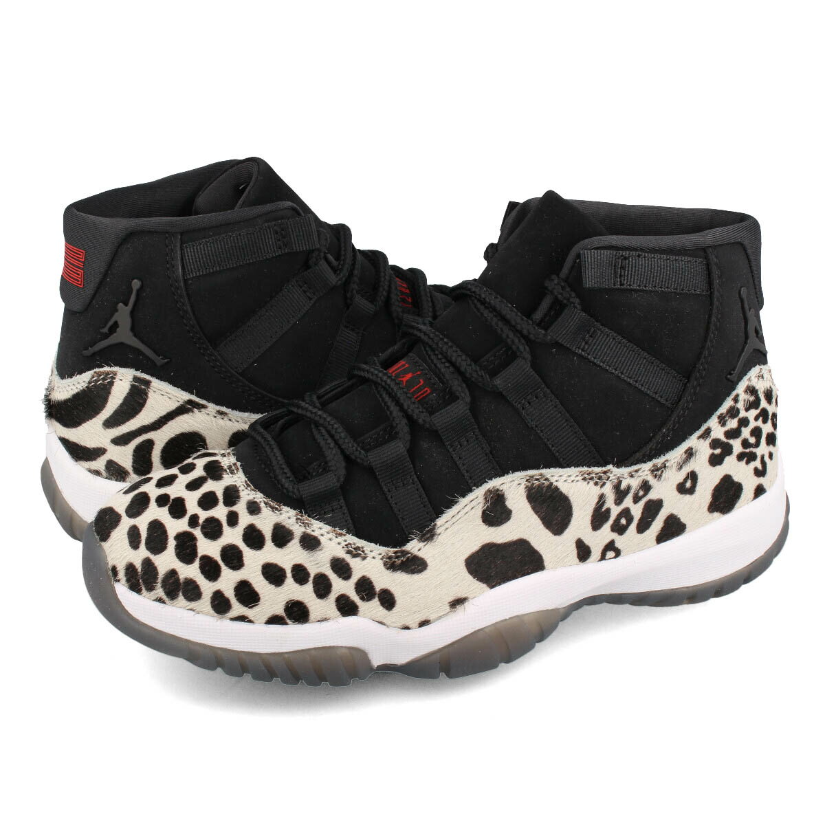 楽天SELECT SHOP LOWTEX15時迄のご注文で即日発送可 NIKE WMNS AIR JORDAN 11 RETRO 【ANIMAL】 ナイキ ウィメンズ エア ジョーダン 11 レトロ BLACK/GYM RED/SAIL/WHITE ar0715-010