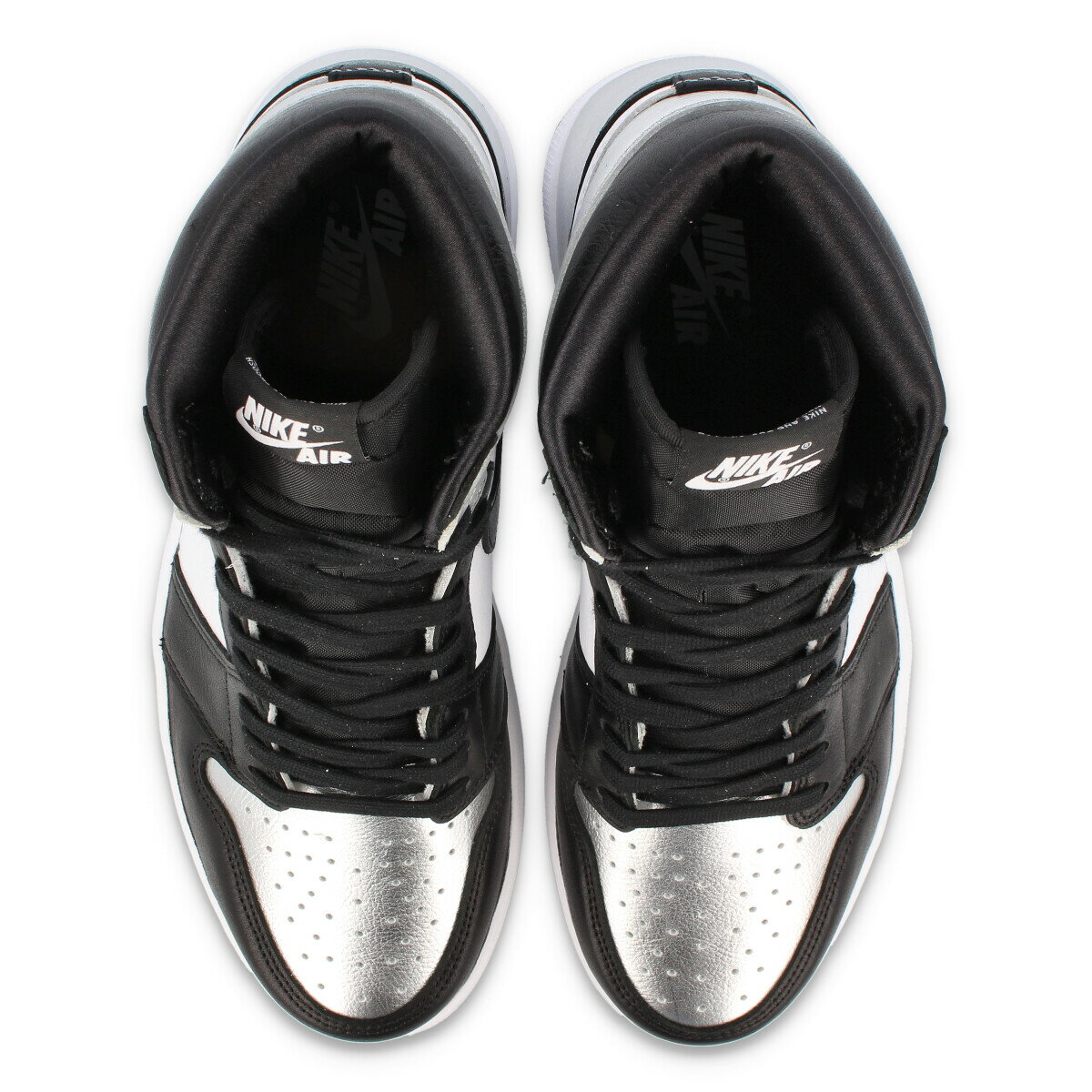 NIKE WMNS AIR JORDAN 1 RETRO HIGH OG 【SILVER TOE】 ナイキ ウィメンズ エア ジョーダン 1 レトロ ハイ OG BLACK/BLACK/METALLIC SILVER cd0461-001