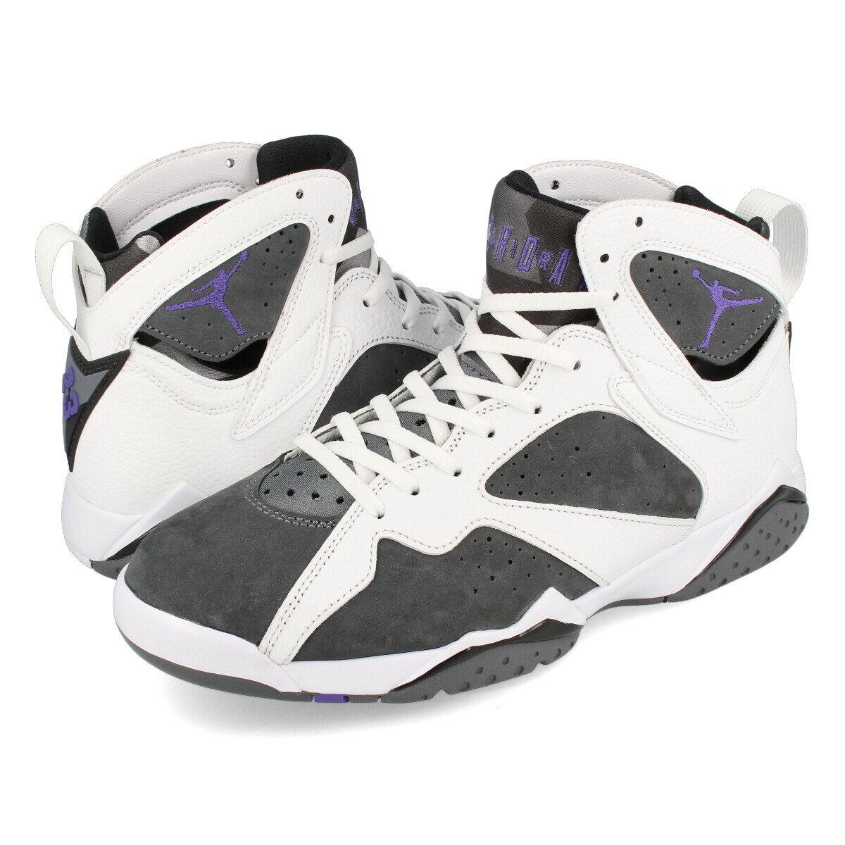 15時迄のご注文で即日発送可 NIKE AIR JORDAN 7 RETRO ナイキ エア ジョーダン 7 レトロ WHITE/FLINT GREY/BLACK/VARSITY PURPLE cu9307-100