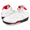 15時迄のご注文で即日発送可 NIKE AIR JORDAN 5 RETRO ナイキ エア ジョーダン 5 レトロ TRUE WHITE/FIRE RED/BL