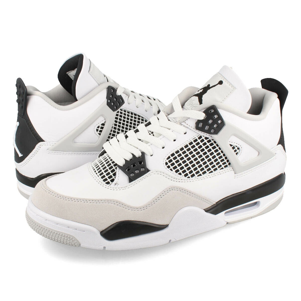 15時迄のご注文で即日発送可 NIKE AIR JORDAN 4 RETRO  ナイキ エア ジョーダン 4 レトロ WHITE/BLACK/NEUTRAL GREY dh6927-111