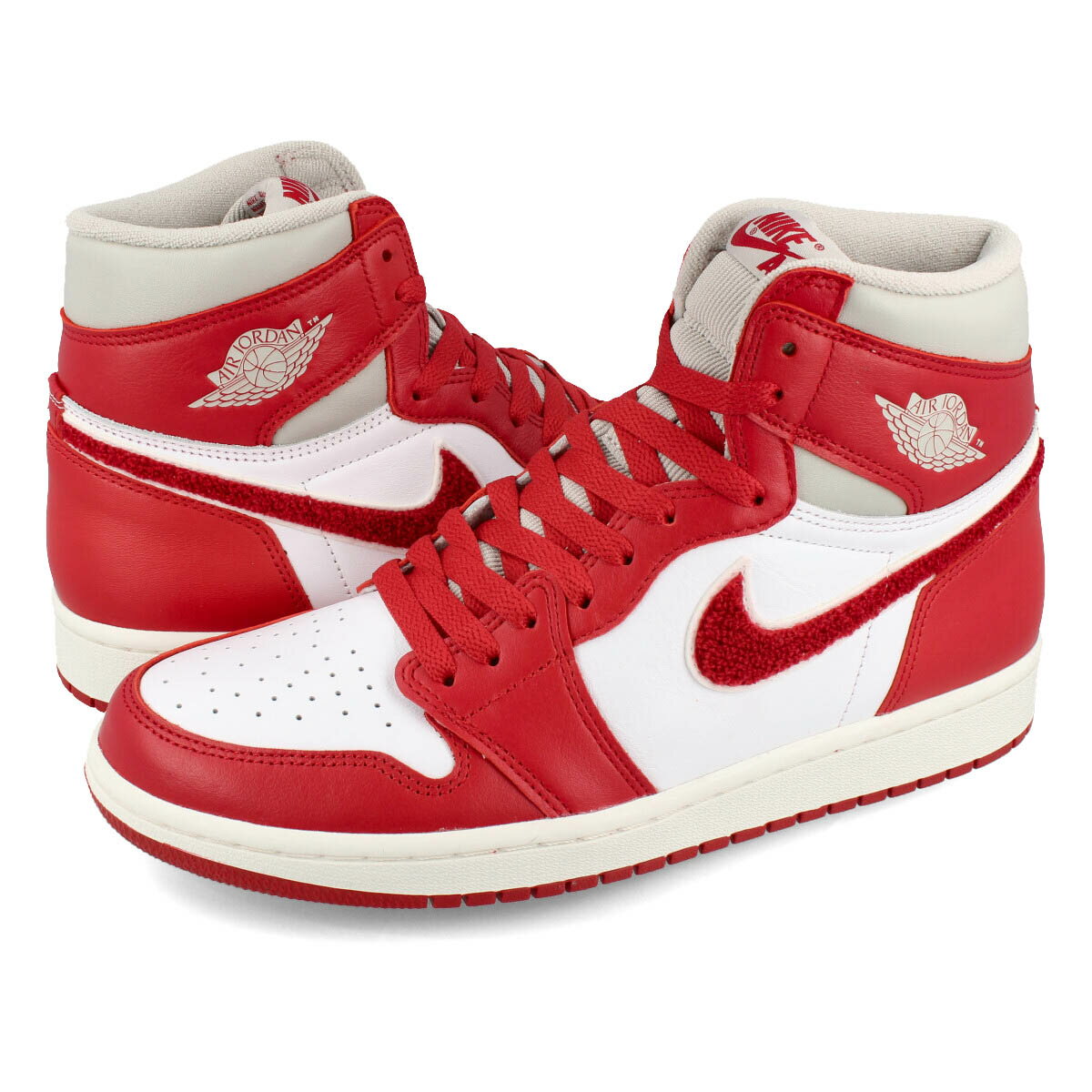 楽天SELECT SHOP LOWTEX15時迄のご注文で即日発送可 NIKE WMNS AIR JORDAN 1 RETRO HIGH OG 【NEWSTALGIA】 ナイキ ウィメンズ エア ジョーダン 1 レトロ ハイ OG LIGHT IRON ORE/VARSITY RED/SAIL dj4891-061