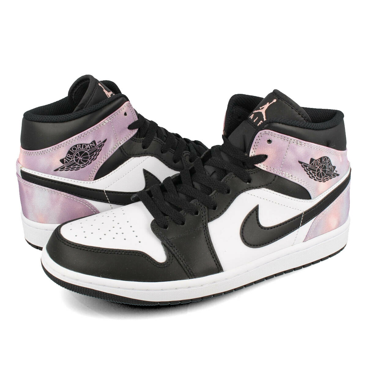 楽天SELECT SHOP LOWTEX15時迄のご注文で即日発送可 NIKE AIR JORDAN 1 MID SE 【TIE DYE】 ナイキ エア ジョーダン 1 ミッド SE BLACK/BLEACHED CORAL/WHITE dm1200-001