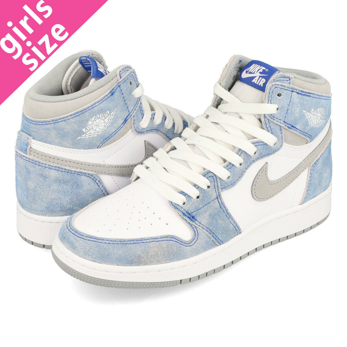 15時迄のご注文で即日発送可 NIKE AIR JORDAN 1 RETRO HIGH OG GS ナイキ エア ジョーダン 1 レトロ ハイ OG GS HYPER ROYAL/WHITE/LIGHT SMOKE GREY 575441-402