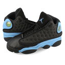 15時迄のご注文で即日発送可 NIKE AIR JORDAN 13 RETRO GS 【UNC】 ナイキ エア ジョーダン 13 レトロ GS レディース スニーカー ハイカット BLACK/UNIVERSITY BLUE/WHITE ブラック ブルー 海外限定 日本未発売モデル 884129-041