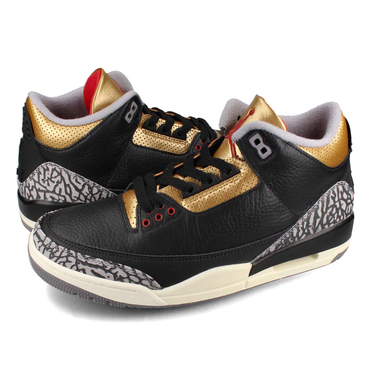 15時迄のご注文で即日発送可 NIKE WMNS AIR JORDAN 3 RETRO ナイキ ウィメンズ エア ジョーダン 1 ミッド SE メンズ ミッドカット BLACK/FIRE RED/METALLIC GOLD/CEMENT GREY ブラック ck9246-067