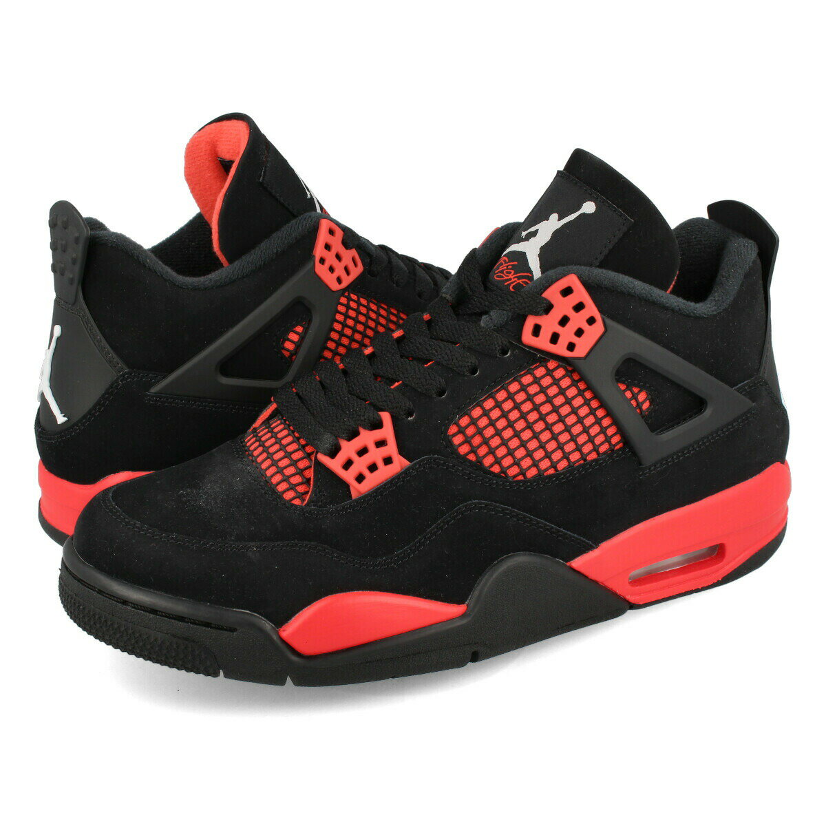 15時迄のご注文で即日発送可 NIKE AIR JORDAN 4 RETRO 【RED THUNDER】 ナイキ エア ジョーダン 4 レトロ BLACK/MULTI COLOR/MULTI COLOR ct8527-016