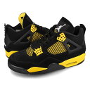 15̂ő NIKE AIR JORDAN 4 RETRO yTHUNDERz iCL GA W[_ 4 g Y [Jbg BLACK/WHITE/TOUR YELLOW ubN dh6927-017