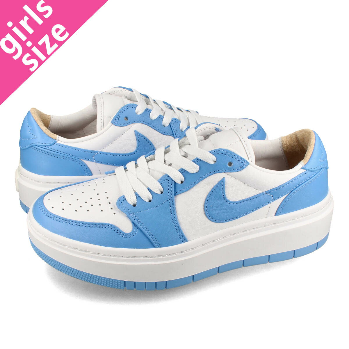 15Τʸ¨ȯ NIKE WMNS AIR JORDAN 1 ELEVATE LOW WHITE/UNIVERSITY BLUE/WHITE ONYX