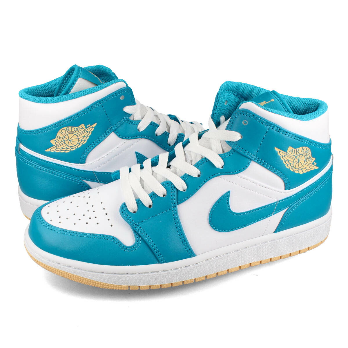 15時迄のご注文で即日発送可 NIKE AIR JORDAN 1 MID ナイキ エア ジョーダン 1 ミッド メンズ ミッドカット AQUATONE/CELESTIAL GOLD/WHITE ブルー dq8426-400