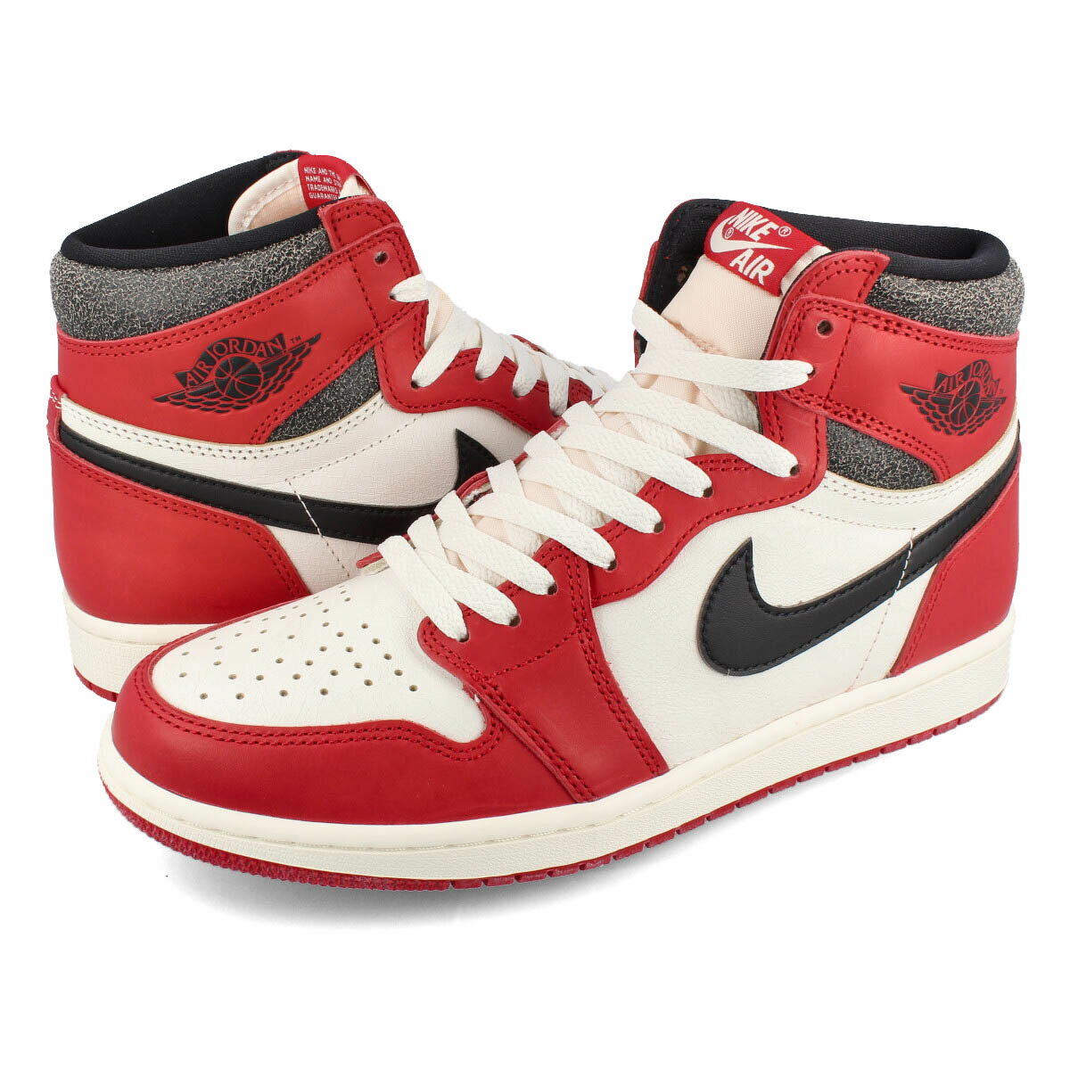 楽天SELECT SHOP LOWTEX15時迄のご注文で即日発送可 NIKE AIR JORDAN 1 RETRO HIGH OG 【CHICAGO LOST & FOUND】 ナイキ エア ジョーダン 1 レトロ ハイ OG VARSITY RED/BLACK/SAIL/MUSLIN レッド ブラック ホワイト DZ5485-612