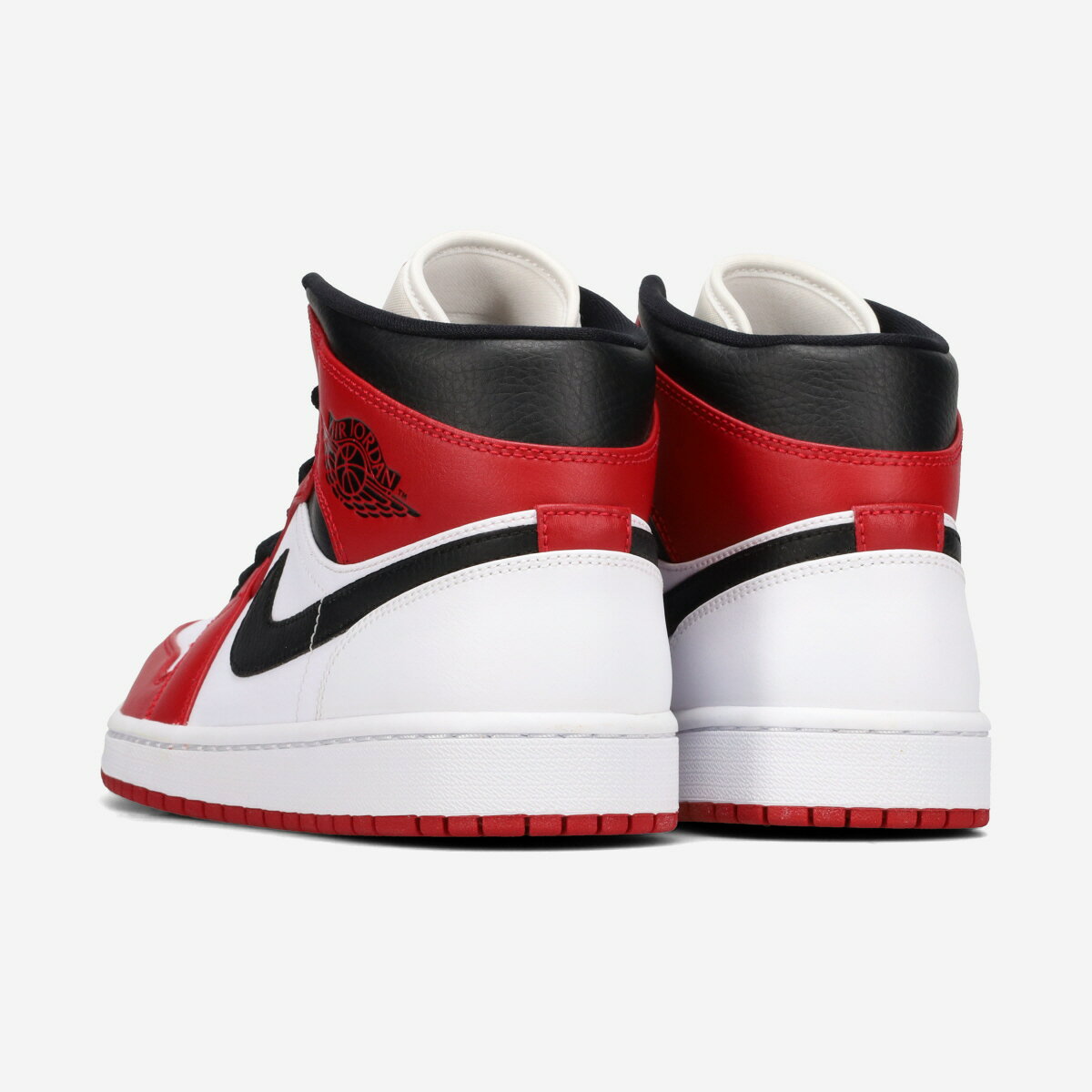 NIKE AIR JORDAN 1 MID ナイキ エア ジョーダン 1 ミッド メンズ スニーカー ミッドカット WHITE/GYM RED/BLACK レッド 554724-173
