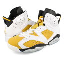 15時迄のご注文で即日発送可 NIKE AIR JORDAN 6 RETRO ナイキ エア ジョーダン 6 レトロ メンズ スニーカー ハイカット WHITE/YELLOW OCHRE/BLACK イエロー CT8529-170