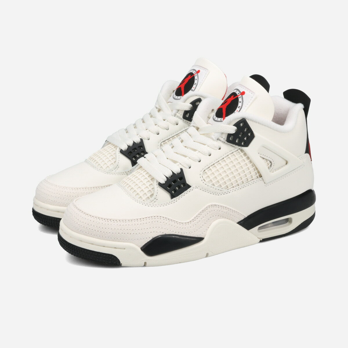 乐天商城 - NIKE AIR JORDAN 4 RETRO OG -FLIGHT CLUB- ナイキ エア ジョーダン 4 レトロ OG -フライトクラブ- メンズ スニーカー ミッドカット SAIL/BLACK/UNIVERSITY RED ベージュ IM4002-100