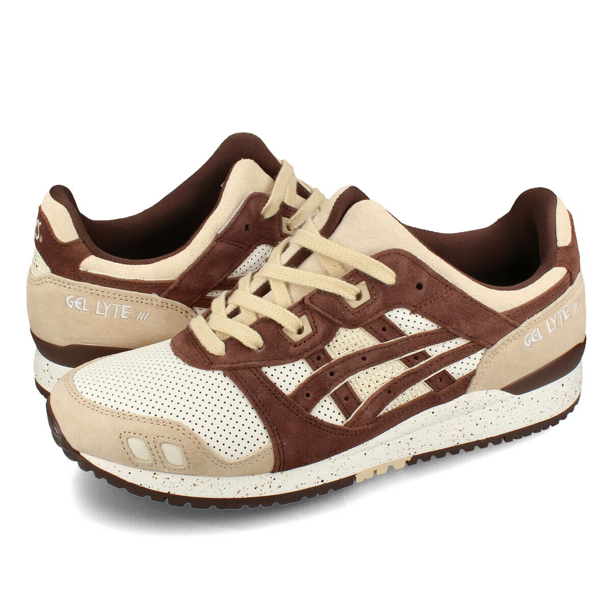 楽天SELECT SHOP LOWTEX【プライスダウン】 15時迄のご注文で即日発送可 ASICS SPORTSTYLE GEL-LYTE III OG アシックス スポーツスタイル ゲルライト 3 オージー メンズ レディース スニーカー ローカット CREAM/DARK BROWN ベージュ 1203a277-102