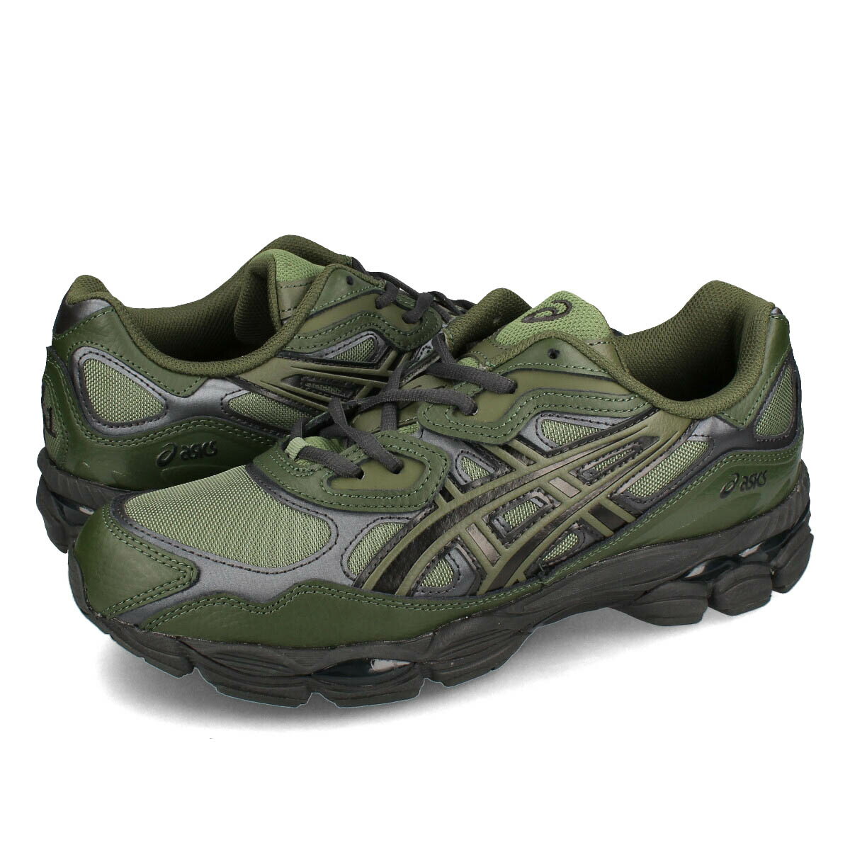 15時迄のご注文で即日発送可 ASICS SPORTSTYLE GEL-NYC アシックス スポーツスタイル ゲル NYC メンズ スニーカー ローカット MOSS/FOREST グリーン 1203a280-300